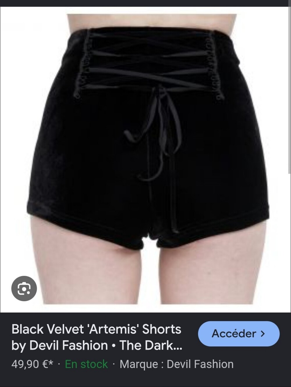 Embellished Black High-Waist Velvet Shorts - Picture 7 of 7